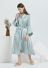 Designer 100% reine Mulberry Luxury Seiden -Dressingkleid für Frauen -Nachtwäsche