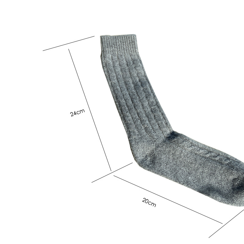 Großhandel 100% reine Kaschmir-Socken Beste superweiche Bett-Manschetten-Socken chinesischer Lieferant