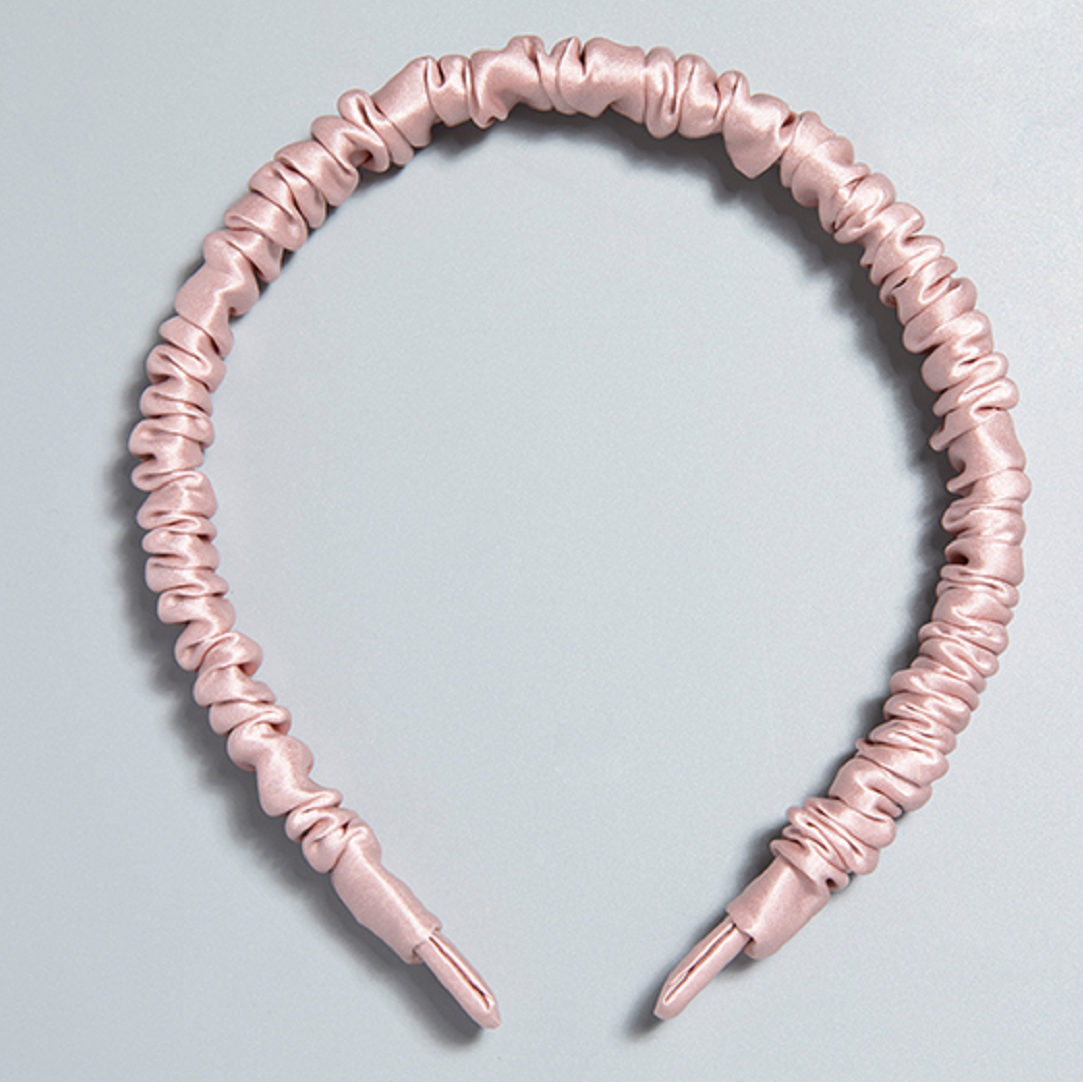 Herstellung von Stirnband aus reinem Seidenhaar mit individuellem Etikett