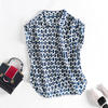 Benutzerdefinierte 100% reine Maulbeer -Seide gedruckte Seidenhemden Designs für Frauen aus der Kleidungfabrik