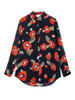 Großhandel 100% reines Seide Blumendruck gedruckter Hemden und Blusen für Frauen
