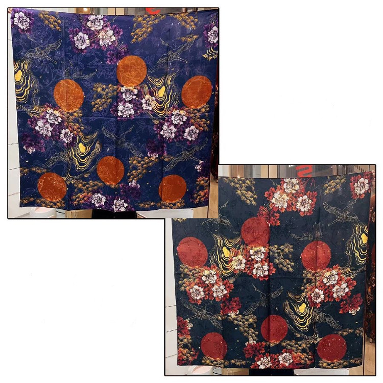 100% reine Maulbeer -Seide Custom gestaltete gedruckte Schals im Großhandel