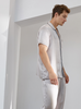 Mode personalisiertes Pyjama -Set mit echter Seide für die Nachtwäsche für Männer